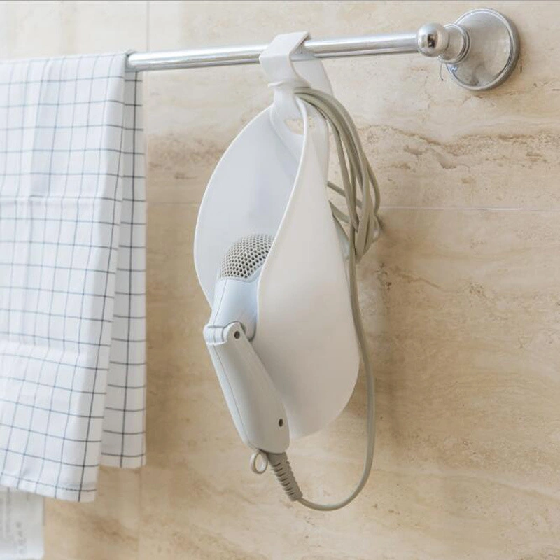 Shelf Storage Hairdryer Rack Holder Hook Hanging Type Portable Holder Bathroom Hair Dryer Bl12310