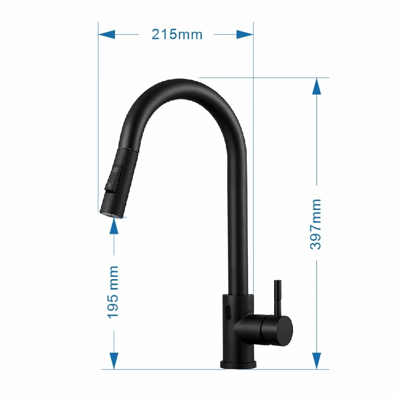 Kitchen Pull-out Cold and Hot Pulling Faucet Sink Dishwasher Touchless Sensor Touch Kitchen Faucet Tap with 2 Function