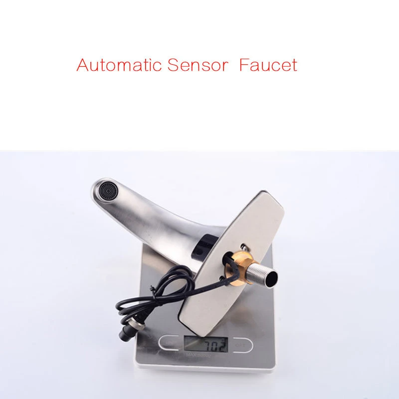 Automatic Sensor Faucet Mixer Touchless Bathroom Kitchen Basin Faucet Battery Power Hot and Cold Water Taps