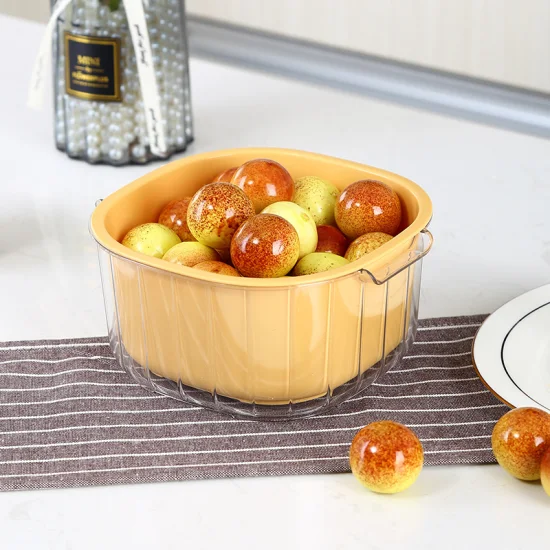 Panier de vidange de fruits alimentaires pour la maison, la cuisine, le camping, le panier de rangement multifonction pour bol de fruits de lavage