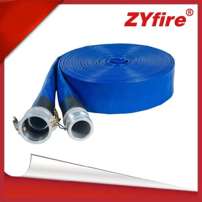 Zyfire 4/5/6/8/10 pouces PVC flexible douche poser plat ferme irrigation pompe à eau tuyau de conduit de vidange