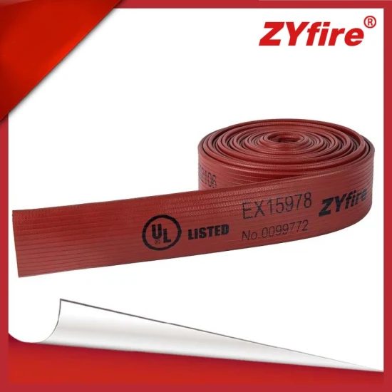 Zyfire répond aux tuyaux flexibles en caoutchouc doubles rouges homologués UL19